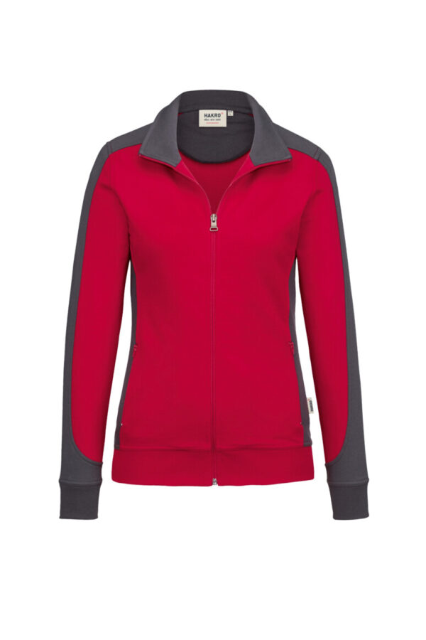 HAKRO Damen Sweatjacke Contrast MIKRALINAR®