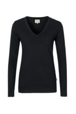 HAKRO Damen V-Pullover Merino-Wolle