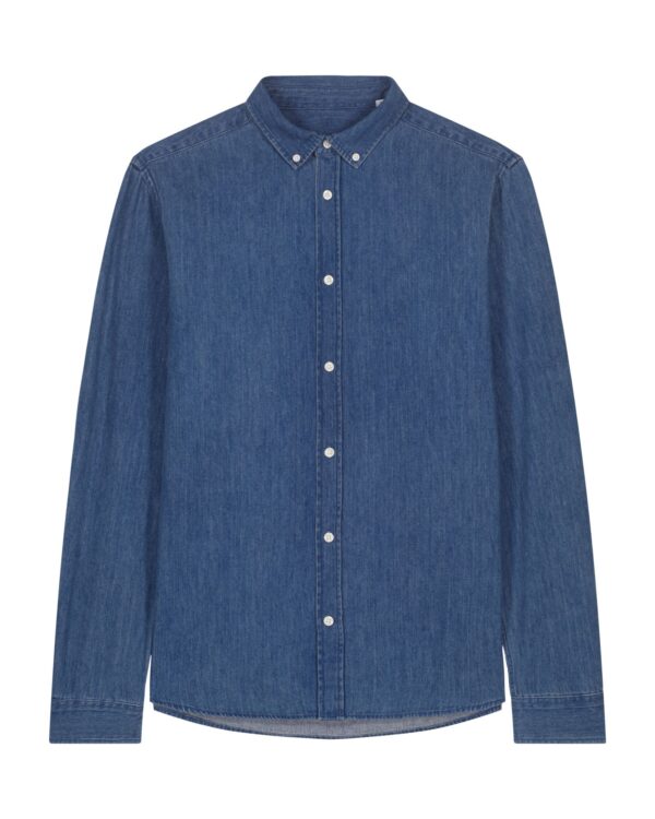 Stanley Denim Shirt - Mid Wash