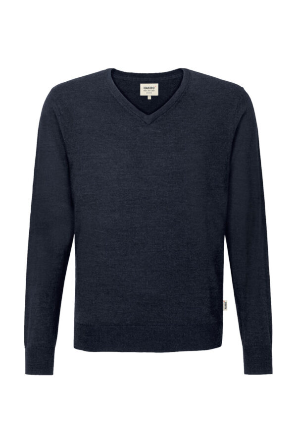 HAKRO V-Pullover Merino-Wolle