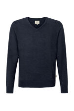 HAKRO V-Pullover Merino-Wolle