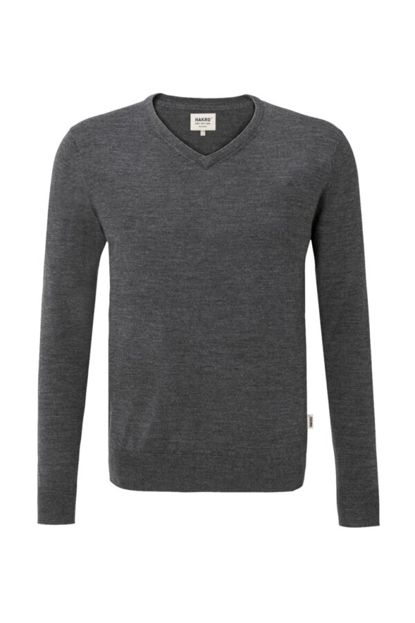 HAKRO V-Pullover Merino-Wolle