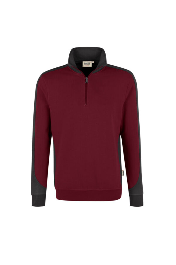 HAKRO Zip-Sweatshirt Contrast MIKRALINAR®