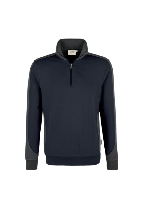 HAKRO Zip-Sweatshirt Contrast MIKRALINAR®
