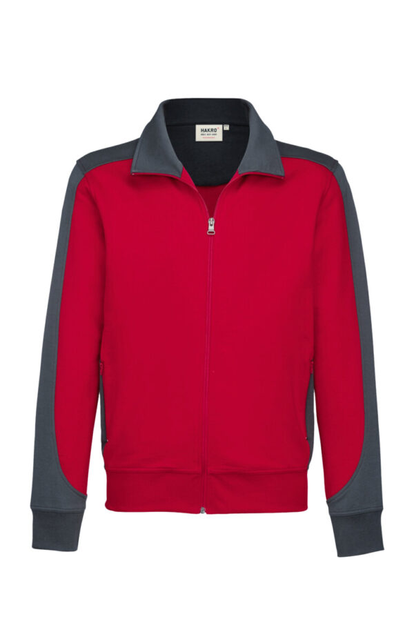 HAKRO Sweatjacke Contrast MIKRALINAR®